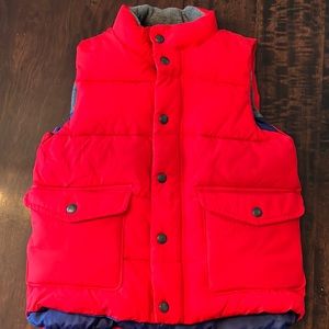 Boys baby gap red puffer vest